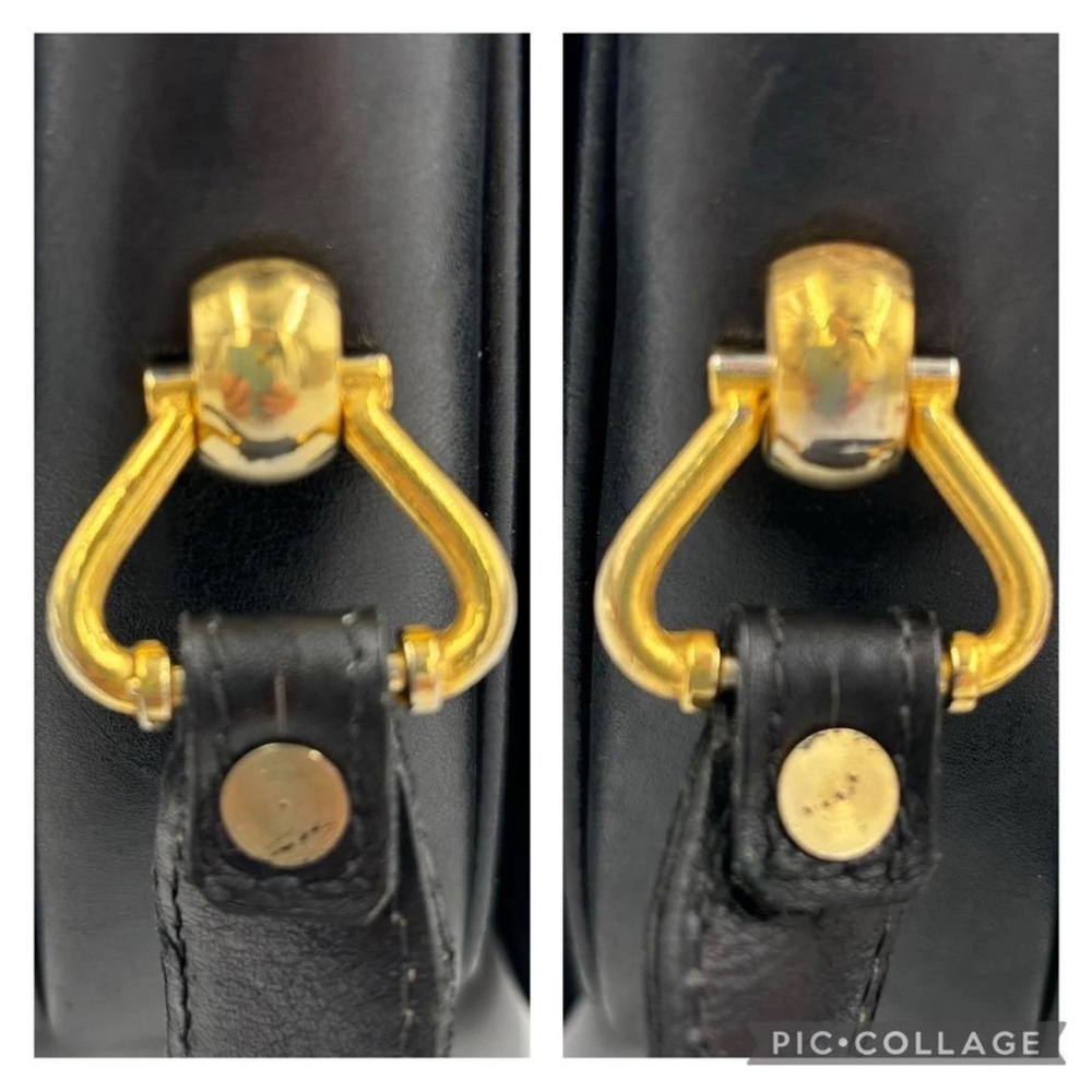 Gucci Black Shoulder Bag with Gold Details - Picture 7 of 14